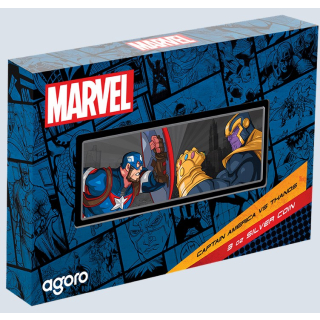 LETZTE*SONDERPREIS* 3 oz Niue 2025 Proof - CAPTAIN AMERICA vs THANOS - Der Ultimative Kampf - 5 NZ$