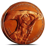 NEU** 1 oz USA Kupfer Round - PARASAUROLOPHUS - Lost...