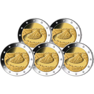5 x 2 Euro Deutschland 2025 - Saarschleife 2025 - Alle Prägestätten