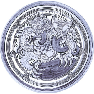 1 oz TANIWHA 2024 Neuseeland Silber BU - Die Welt der MAORI Ureinwohner  - silber 1 NZ$