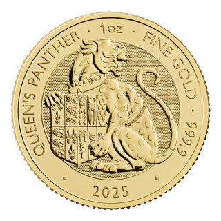 NEU* 1 oz Gold UK 2025 BU - PANTHER - Königliche Panther - Royal Tudor Beast - Großbritannien Silber BU 100 Pfd.