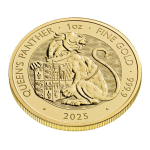 NEU* 1 oz Gold UK 2025 BU - PANTHER - Königliche Panther - Royal Tudor Beast - Großbritannien Silber BU 100 Pfd.