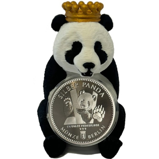 NEU* 1/4 Unze Silber - Panda Berlin mit Panda Bär Aufsteller - Kult - 2025 BU - die neuen Berliner Pandas