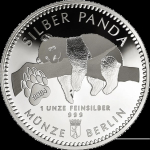 2,2 Unzen Silber Round Prestige SET PANDA 2024 BU