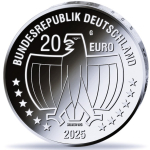 Deutschland 20 Euro Silber 2025 BU - Internationales Jahr der Frau