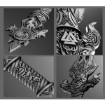 NEU* 2 oz GUNGNIR ODINS SPEER -  Das Symbol der Göttlichen Macht, Weisheit & Kosmisches Gleichgewicht  - Silber Ultra High Relief