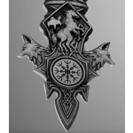 NEU* 2 oz GUNGNIR ODINS SPEER -  Das Symbol der Göttlichen Macht, Weisheit & Kosmisches Gleichgewicht  - Silber Ultra High Relief