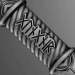 NEU* 2 oz GUNGNIR ODINS SPEER -  Das Symbol der Göttlichen Macht, Weisheit & Kosmisches Gleichgewicht  - Silber Ultra High Relief