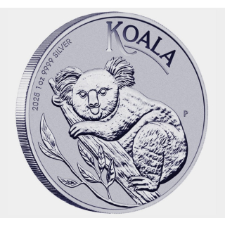 1 oz Australien KOALA 2025 BU - Silber - 1 AU$ - Perth Mint Koalaserie 2007 -20xx