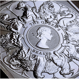 1 oz QUEENS BEAST COMPLETER silber 2025 BU - alle 10 Beasts Motive