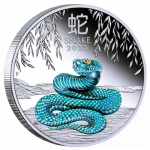 1/2 oz Australien 2025 BU COLOR - SCHLANGE - JAHR der...