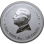 1/2 oz Australien 2025 BU COLOR - SCHLANGE - JAHR der SCHLANGE - Silber 0,5 $ - LUNAR III Schlange - Silberschlange