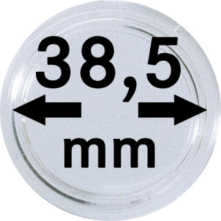 Münzkapsel 38,50 mm für Münzen / Medaillen bis 38,5 mm - Neu im Shop