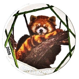 1 oz  Deutschland 2025 Proof - ROTER PANDA - Coin Card Neue Serie der Münze Berlin - 2. Ausgabe