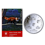 1 oz  Deutschland 2025 Proof - ROTER PANDA - Coin Card Neue Serie der Münze Berlin - 2. Ausgabe