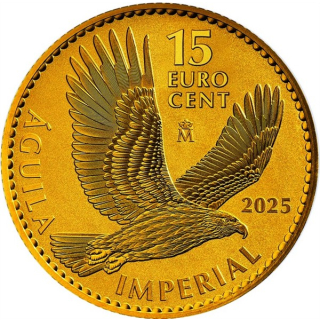 1/10 Unze Gold Spanien 2025 Reverse Proof - Kaiseradler - Imperial Eagle  - 0,15 Euro
