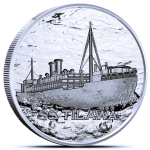 NEU* 1 oz USA Silber Round - S.S. TILAWA from Bombay to...