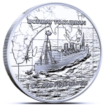 NEU* 1 oz USA Silber Round - S.S. TILAWA from Bombay to Durban - Echtes Schiffssilber vom Indischen Ozean 2017 !