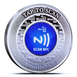 NEU* 1 oz USA Silber Round - BISON - NFC Technologie -...