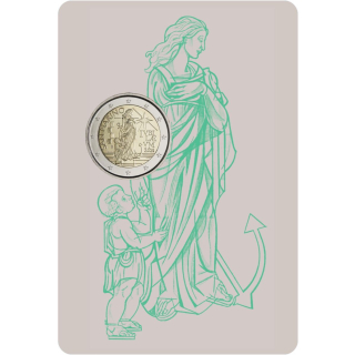 2 Euro San Marino 202 BU Coin Card Heiliges Jahr 2025 – Pilger der Hoffnung