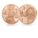 Österreich 10 Euro Kupfer 2025 - Aufdirndln – Leinen - 2025 - gschneizt & kampelt