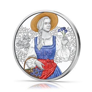 Österreich 10 Euro Silber Proof  - 2025 - Aufdirndln – Leinen - 2025 - gschneizt & kampelt