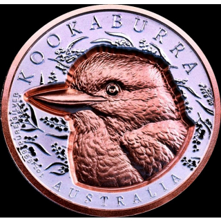 1 oz - KOOKABURRA 2025 ROSEGOLD - Australien - Native Impressions Super Incuse - 1 $