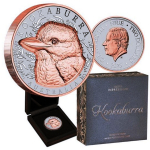 1 oz - KOOKABURRA 2025 ROSEGOLD - Australien - Native Impressions Super Incuse - 1 $