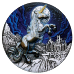 5 oz Tuvalu 2025 Antique - UNICORN / EINHORN - Silber...