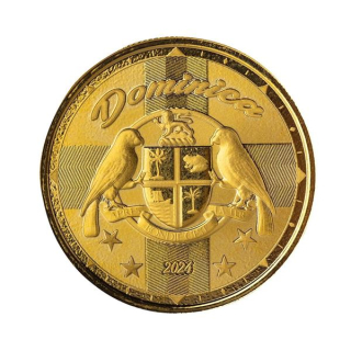 NEU*  1 oz Gold Dominica 2024 Prooflike - WAPPEN / COAT of ARMS - EC8 Serie - Karibische Motive - 10 $ - Eastern Carribean States