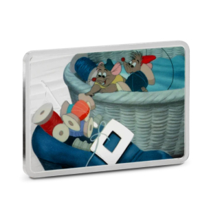 1 oz Niue 2025 Proof - CINDERELLA Jaq & Gus - Disney Princess - Cinderella 75th Anniversary - 2 NZD