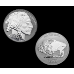 NEU** 1 oz USA Silber Round REVERSE PROOF - INDIANER...