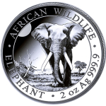 NEU* 2 oz Somalia Elefant 2025 - African Wildlife -...