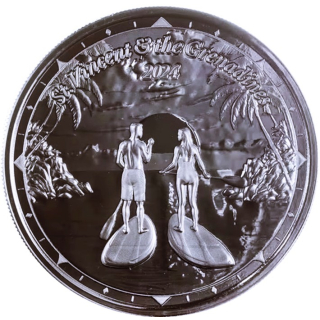 1 oz PADDLEBOARDING 2024 BU EC8 St. Vincent & The Grenadines Silber - Paddleboarder - EC8 serie - 2$