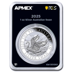NEU* 1 oz Schwan 2025 PCGS First Strike Australien 1 AU$...