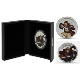 1 oz Medaillon 2025 Proof - STAR WARS Obi-Wan Kenobi vs Anakin Skywalke2 - Doppelseitiges Motiv - Silber - Epische Kämpfe des Star Wars Universums