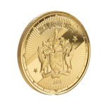 1 oz Gold St.Kitts & Nevis 2024 BU Wappen Coat of Arms - Silber EC8 serie - 10$