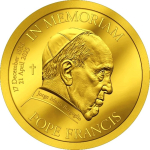 0.5 g Gold Cook Islands 2025 Proof - PAPST FRANZISKUS /...