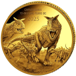 0,5 g Gold Kongo 2025 Proof - CARNOSAURUS - Dinosaurier -...