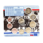 5,88 Euro Slowakei 2025 BU KMS Coin Card - Kursmünzensatz - Eishockey Europameisterschaft