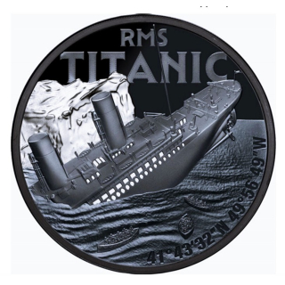 1 oz Niue 2025 Black Proof - RMS TITANIC -  Sonderedition - Silber 2 NZ$