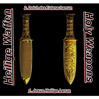 NEU*TopSerie* 2 oz Samoa 2025 Gilded -  Der DOLCH des TUTANCHAMUNS - Serie HEILGE WAFFEN Ausgabe 2 - Silber 5 $ - Handwerkskunst ! - Einführungspreis nur für kurze Zeit !