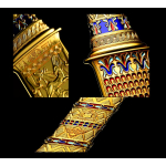 NEU*TopSerie* 2 oz Samoa 2025 Gilded -  Der DOLCH des TUTANCHAMUNS - Serie HEILGE WAFFEN Ausgabe 2 - Silber 5 $ - Handwerkskunst ! - Einführungspreis nur für kurze Zeit !