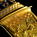 NEU*TopSerie* 2 oz Samoa 2025 Gilded -  Der DOLCH des TUTANCHAMUNS - Serie HEILGE WAFFEN Ausgabe 2 - Silber 5 $ - Handwerkskunst ! - Einführungspreis nur für kurze Zeit !