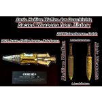 NEU*TopSerie* 2 oz Samoa 2025 Gilded -  Der DOLCH des TUTANCHAMUNS - Serie HEILGE WAFFEN Ausgabe 2 - Silber 5 $ - Handwerkskunst ! - Einführungspreis nur für kurze Zeit !