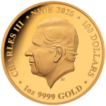 1 oz Gold Niue 2025 Proof - LÖWE Jahreszeiten Sommer - Seasons - Color 100 NZ$