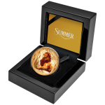 1 oz Gold Niue 2025 Proof - LÖWE Jahreszeiten Sommer - Seasons - Color 100 NZ$
