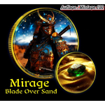 NEU** 1 oz USA American Eagle 2024 Color- SAMURAI BLADE...