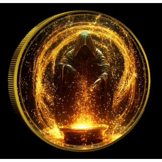 NEU** 1 oz USA American Eagle 2024 Color - MERLIN der Zauberer des Königs Arthur - Infinity Edition - silber Color - Doppelmotiv - Auflage 100 Einzelstück