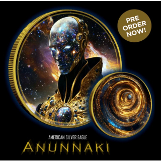 NEU** 1 oz USA American Eagle 2024 Color - Legende der ANUNNAKI - Sumerische Götterwesen - Infinity Edition - silber Color - Doppelmotiv - Auflage 100 Einzelstück